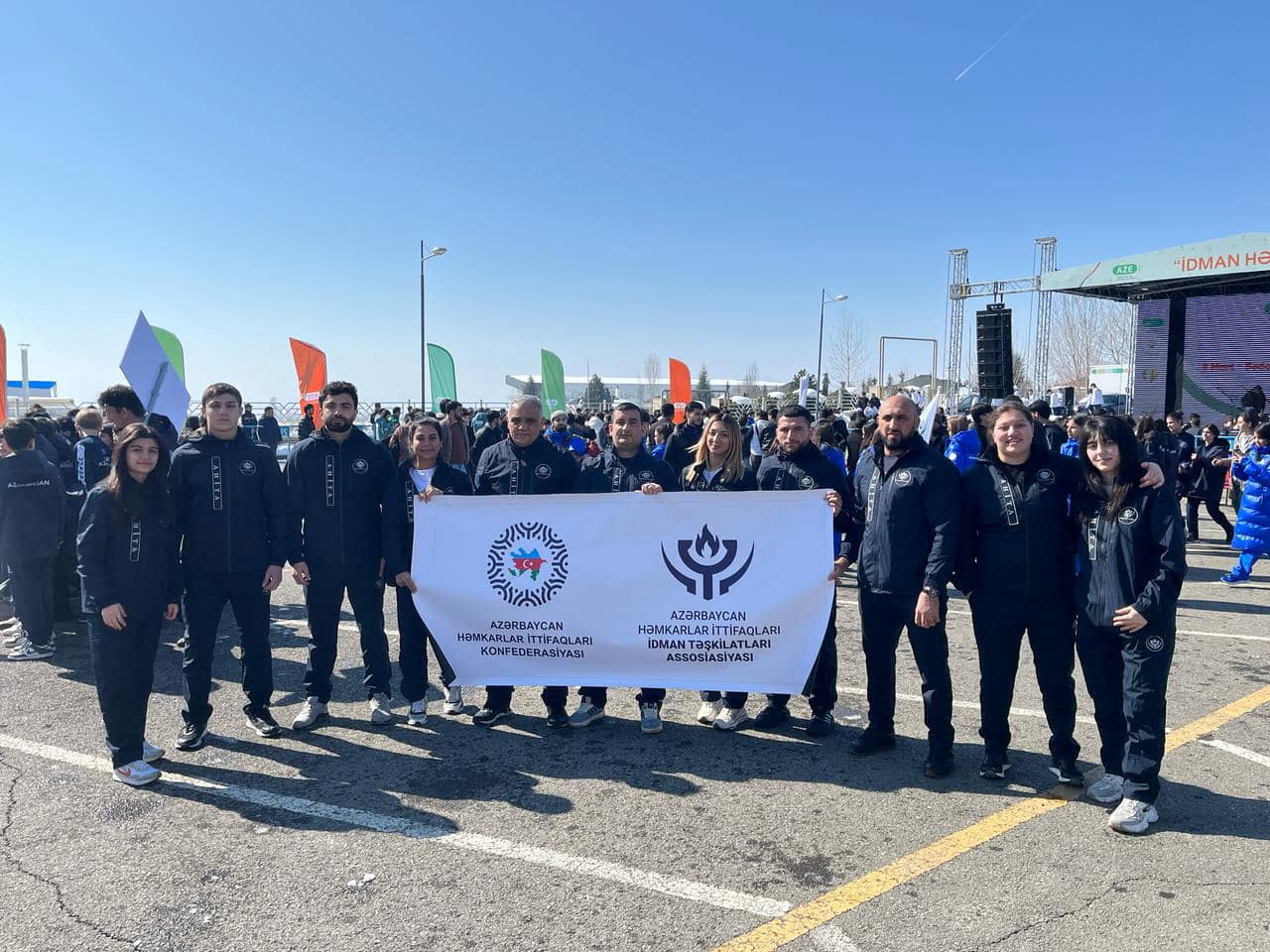  Qəbələdə Bədən Tərbiyəsi və İdman Günü münasibətilə parad keçirilib