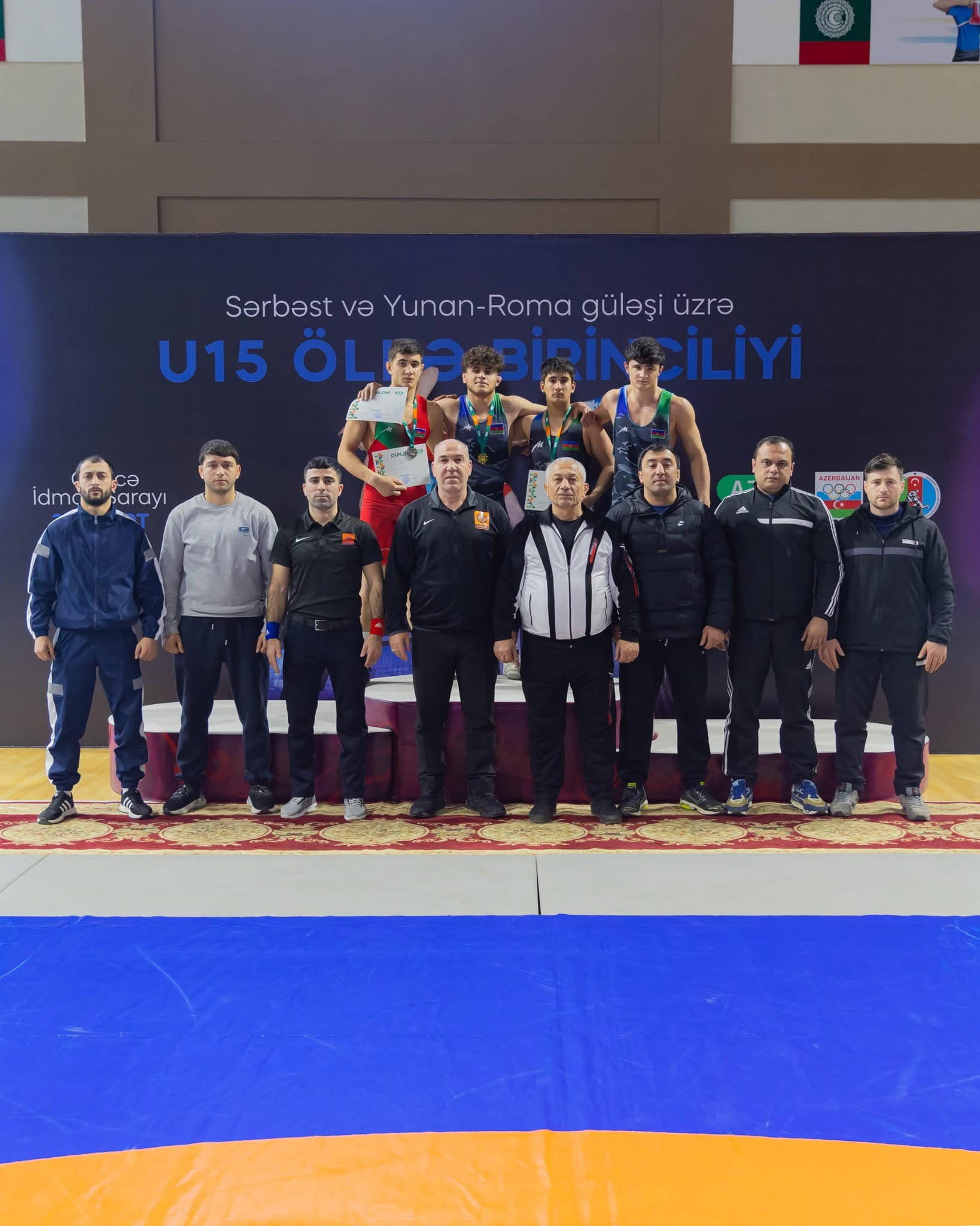 U-15 sərbəst güləş üzrə ölkə birinciliyində AHİİTA idmançıları medal qazandı