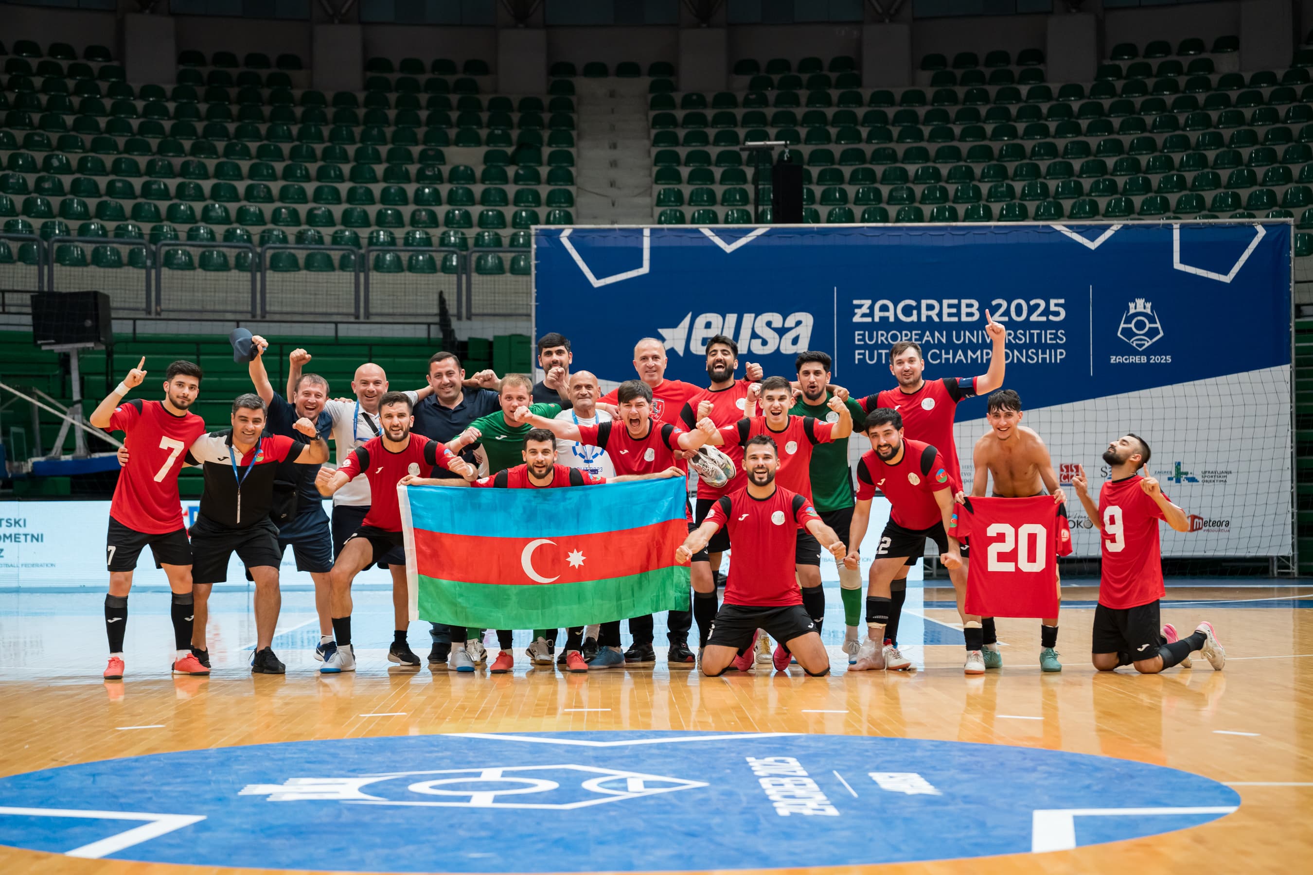 Azərbaycan İdman Akademiyası Avropa Universitetləri Futzal Çempionatının finalında