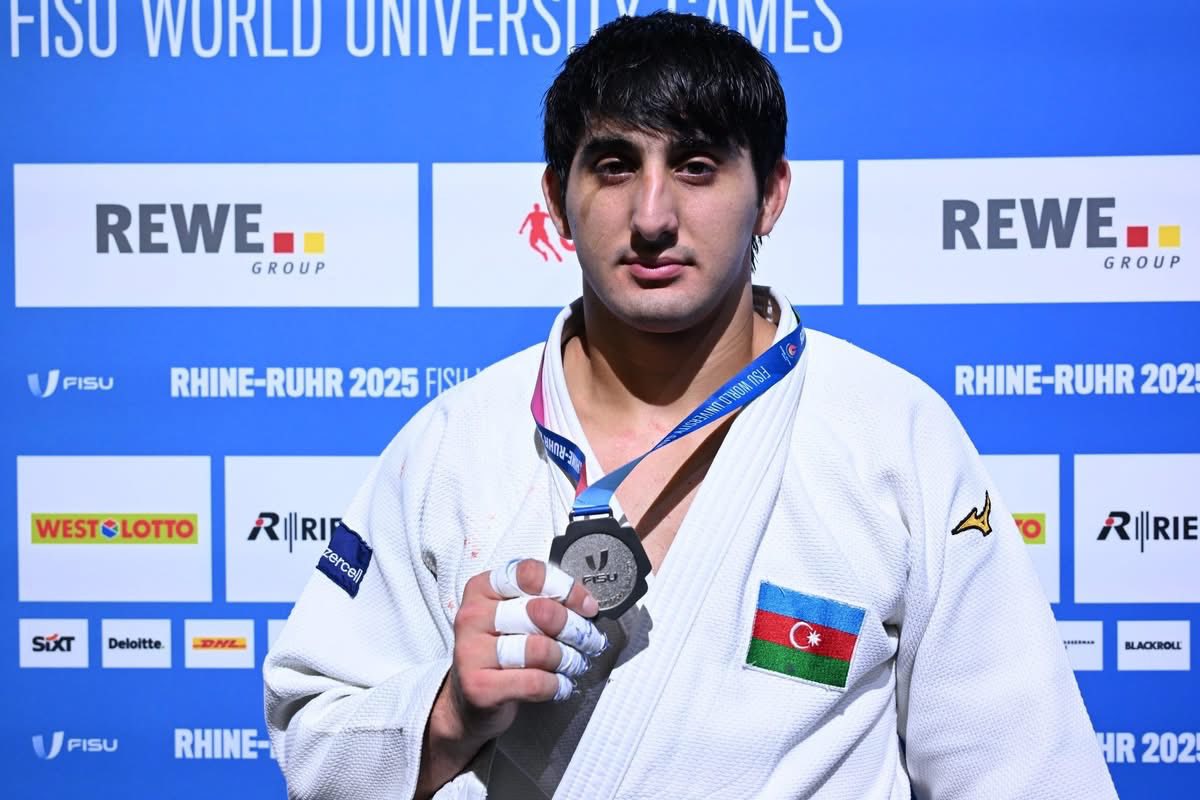 Azərbaycan cüdoçusu Elcan Hacıyev 32-ci Yay Universiadasında gümüş medal qazanıb