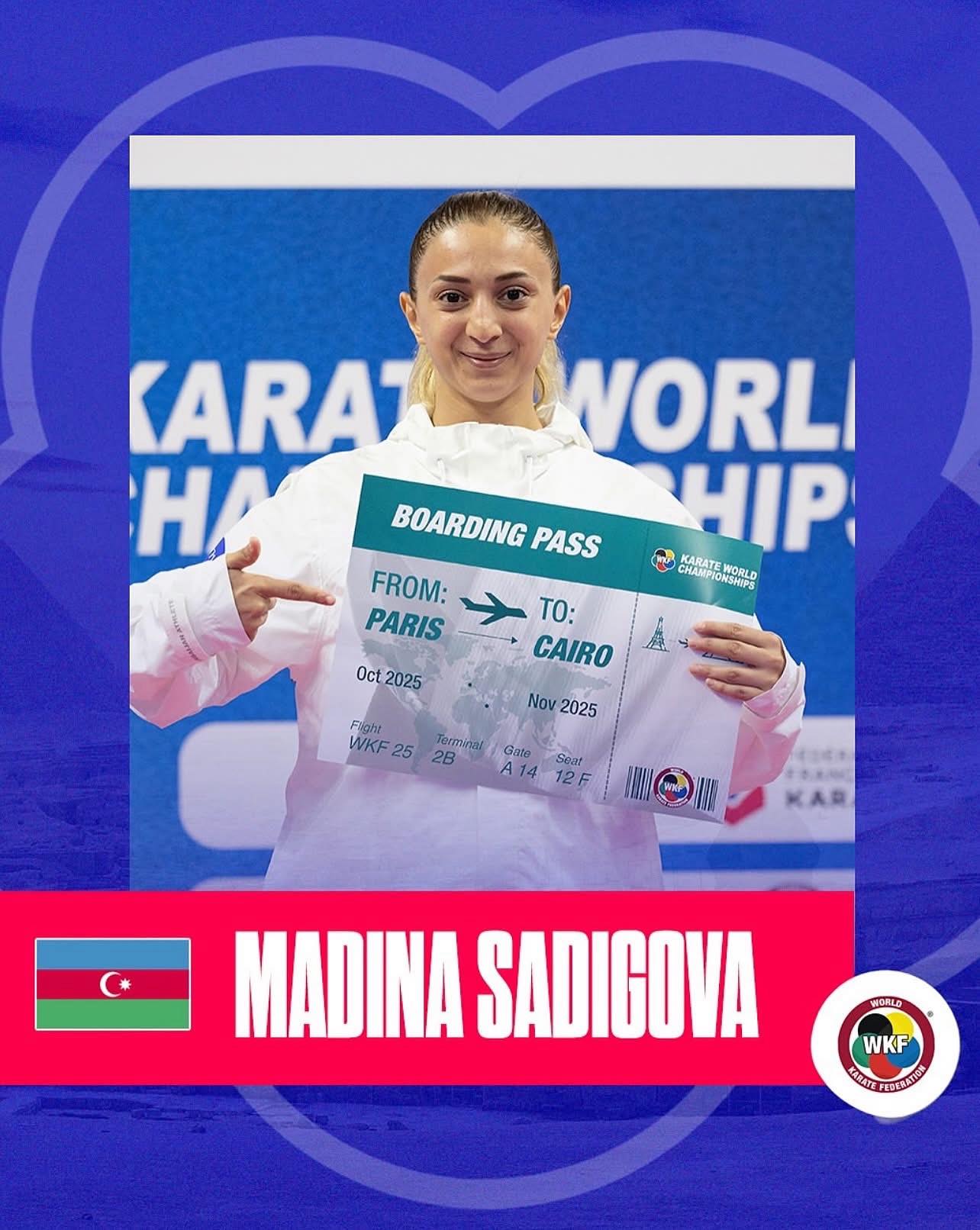 Mədinə Sadıqova – Karate üzrə Dünya Çempionatına Lisenziya Qazanıb