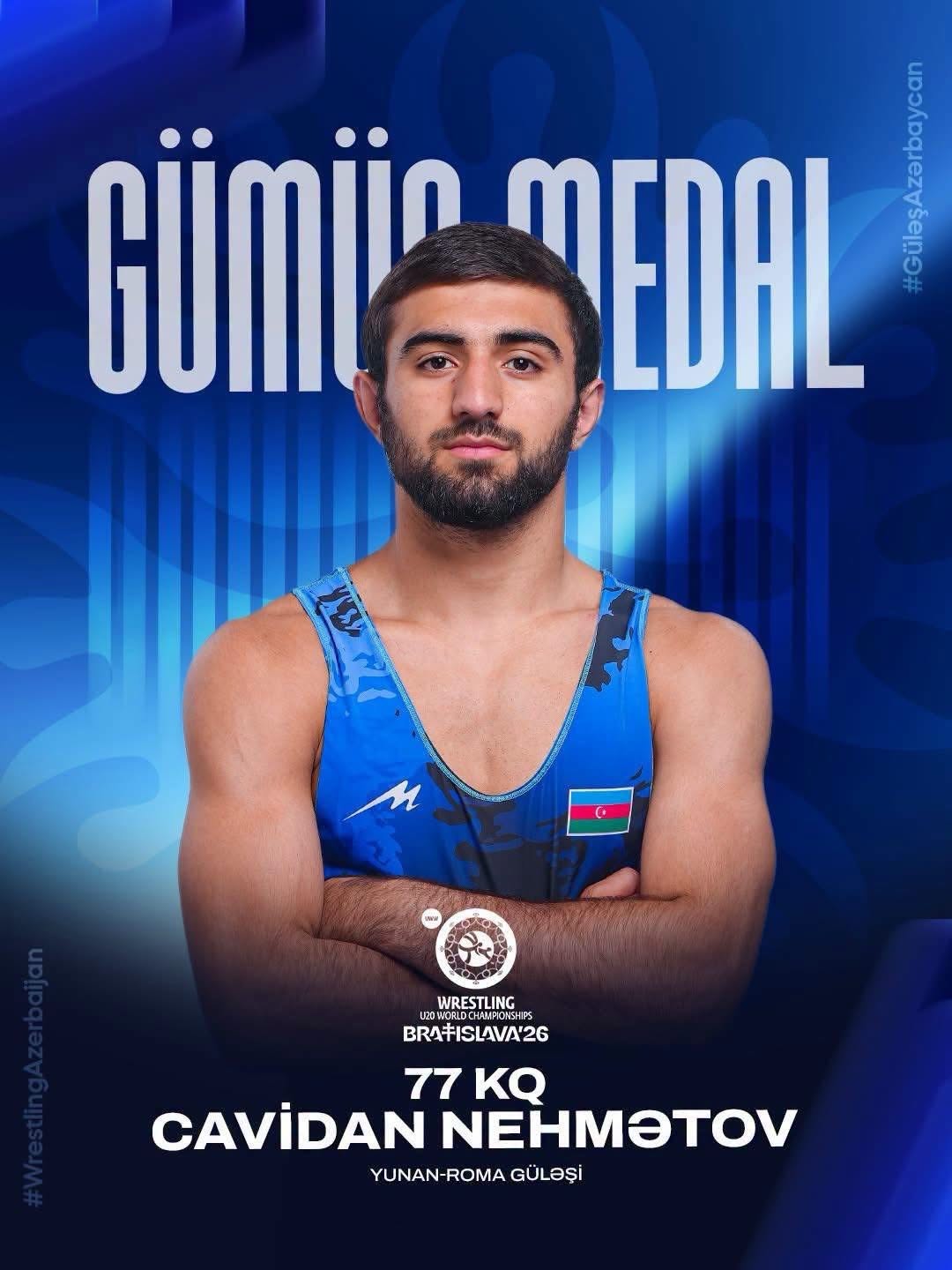 AHİİTA güləşçiləri U20 dünya çempionatında 3 medal qazanıblar 